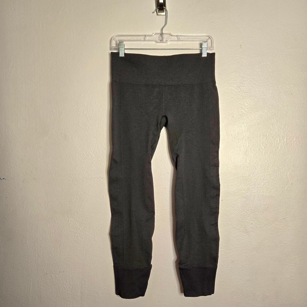 Athletic Seamless Compression Lululemon Ebb To Street Pant Gray 8 Legging Gym